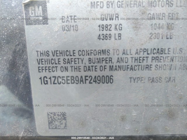 Photo 8 VIN: 1G1ZC5EB9AF249006 - CHEVROLET MALIBU 