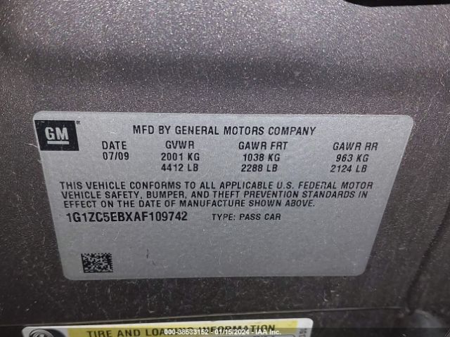 Photo 8 VIN: 1G1ZC5EBXAF109742 - CHEVROLET MALIBU 