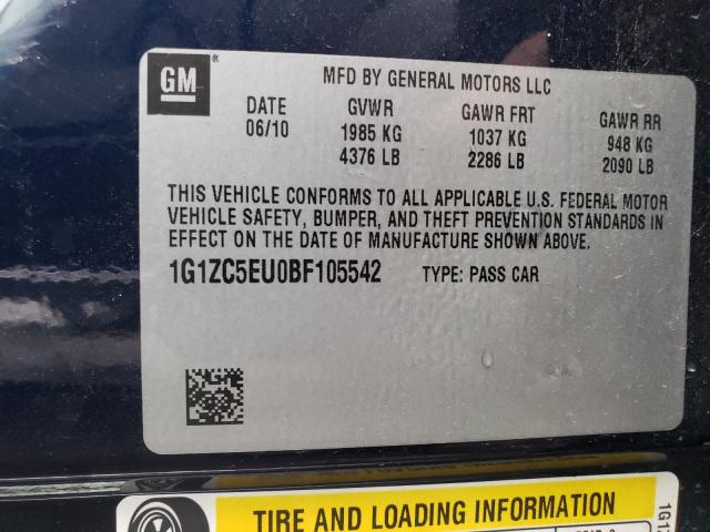 Photo 9 VIN: 1G1ZC5EU0BF105542 - CHEVROLET MALIBU 1LT 