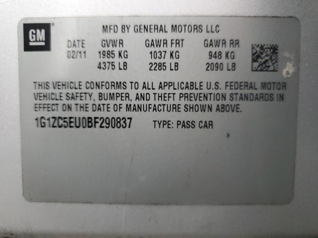 Photo 12 VIN: 1G1ZC5EU0BF290837 - CHEVROLET MALIBU 1LT 