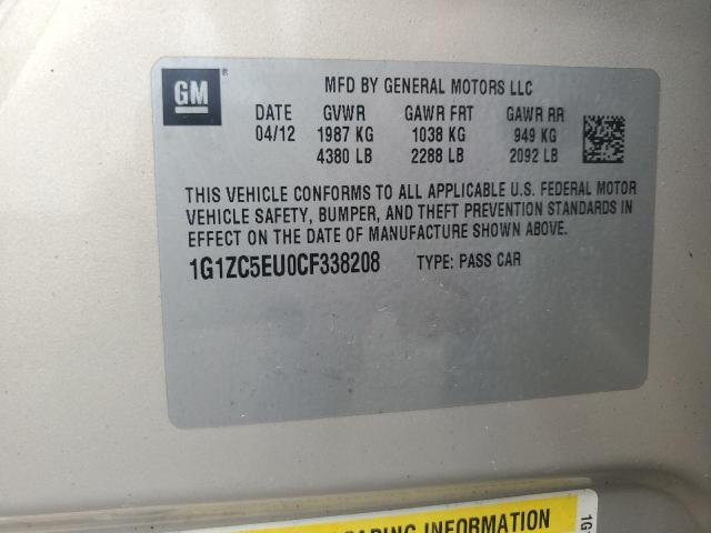 Photo 11 VIN: 1G1ZC5EU0CF338208 - CHEVROLET MALIBU 