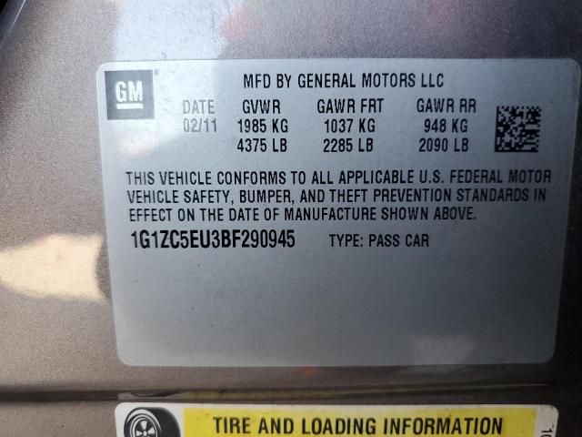 Photo 11 VIN: 1G1ZC5EU3BF290945 - CHEVROLET MALIBU 1LT 