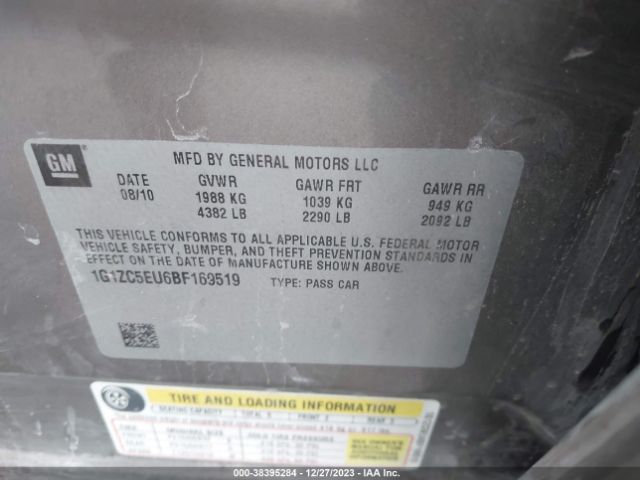 Photo 8 VIN: 1G1ZC5EU6BF169519 - CHEVROLET MALIBU 