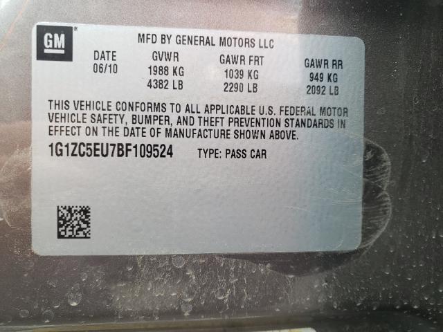 Photo 9 VIN: 1G1ZC5EU7BF109524 - CHEVROLET MALIBU 1LT 