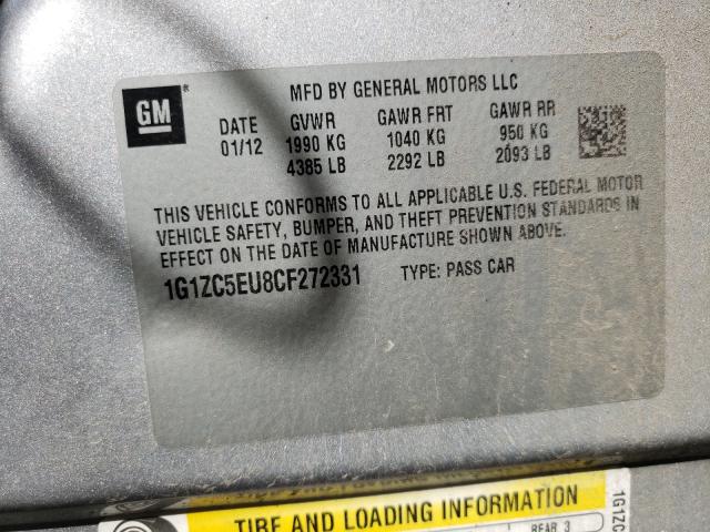 Photo 9 VIN: 1G1ZC5EU8CF272331 - CHEVROLET MALIBU 1LT 