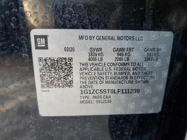 Photo 12 VIN: 1G1ZC5ST0LF111239 - CHEVROLET MALIBU 