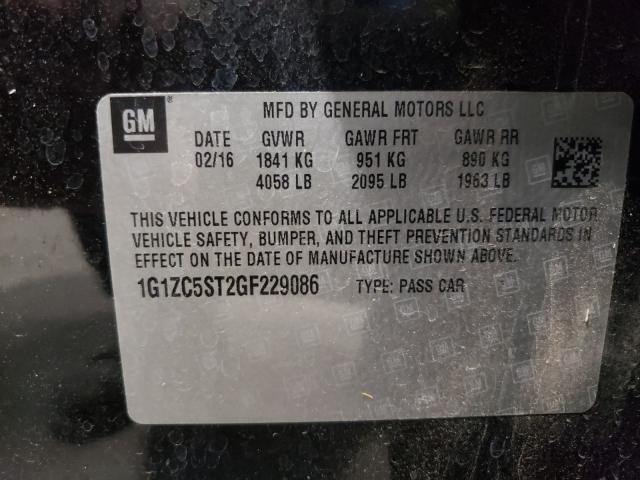 Photo 9 VIN: 1G1ZC5ST2GF229086 - CHEVROLET MALIBU LS 