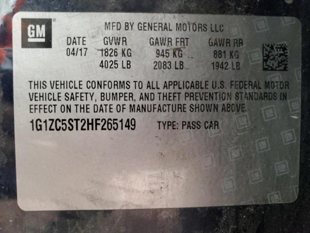 Photo 11 VIN: 1G1ZC5ST2HF265149 - CHEVROLET MALIBU LS 