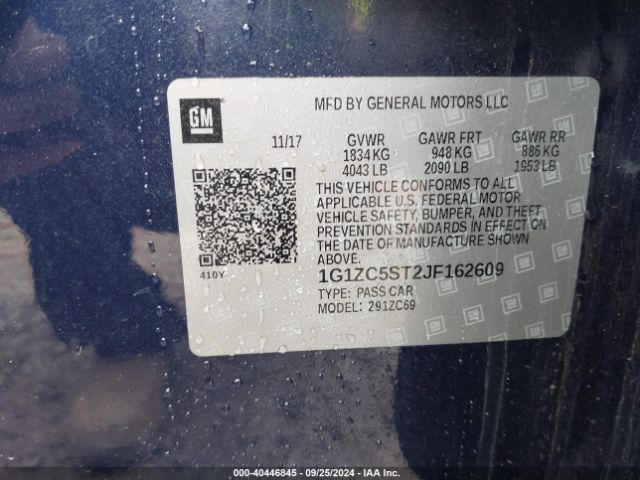 Photo 8 VIN: 1G1ZC5ST2JF162609 - CHEVROLET MALIBU 