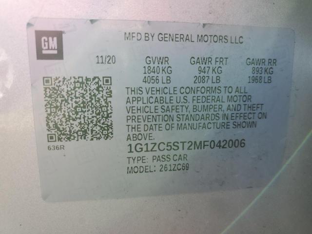 Photo 11 VIN: 1G1ZC5ST2MF042006 - CHEVROLET MALIBU LS 