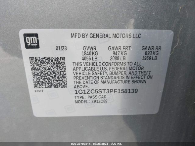 Photo 8 VIN: 1G1ZC5ST3PF158139 - CHEVROLET MALIBU 