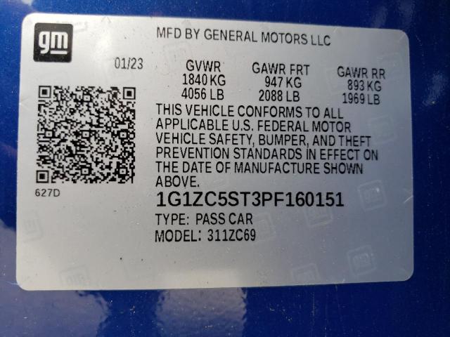 Photo 11 VIN: 1G1ZC5ST3PF160151 - CHEVROLET MALIBU LS 