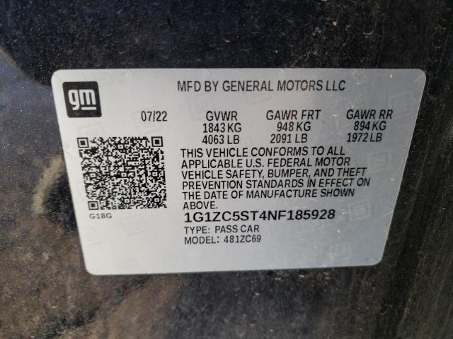 Photo 11 VIN: 1G1ZC5ST4NF185928 - CHEVROLET MALIBU 