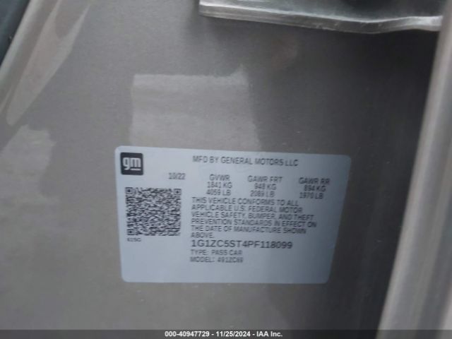 Photo 8 VIN: 1G1ZC5ST4PF118099 - CHEVROLET MALIBU 