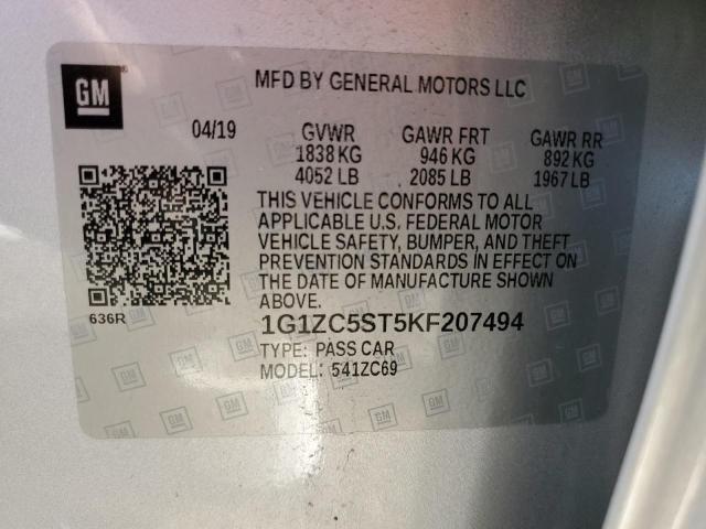 Photo 12 VIN: 1G1ZC5ST5KF207494 - CHEVROLET MALIBU LS 