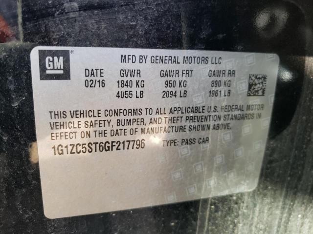 Photo 11 VIN: 1G1ZC5ST6GF217796 - CHEVROLET MALIBU 