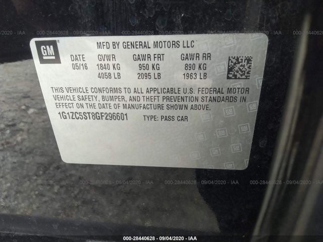 Photo 8 VIN: 1G1ZC5ST8GF296601 - CHEVROLET MALIBU 