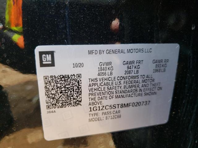 Photo 9 VIN: 1G1ZC5ST8MF020737 - CHEVROLET MALIBU LS 