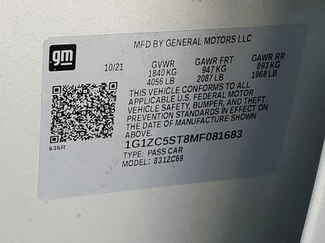 Photo 11 VIN: 1G1ZC5ST8MF081683 - CHEVROLET MALIBU LS 