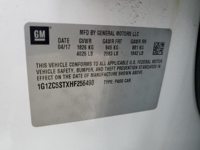 Photo 12 VIN: 1G1ZC5STXHF256490 - CHEVROLET MALIBU 