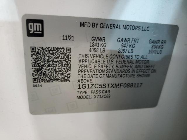 Photo 11 VIN: 1G1ZC5STXMF088117 - CHEVROLET MALIBU 