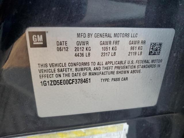 Photo 11 VIN: 1G1ZD5E00CF378461 - CHEVROLET MALIBU 2LT 