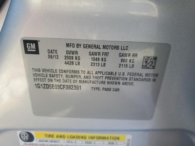 Photo 11 VIN: 1G1ZD5E03CF382391 - CHEVROLET MALIBU 2LT 