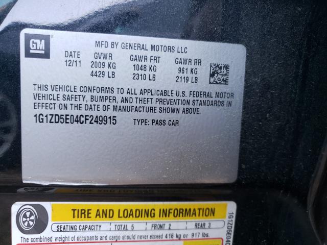 Photo 9 VIN: 1G1ZD5E04CF249915 - CHEVROLET MALIBU 2LT 