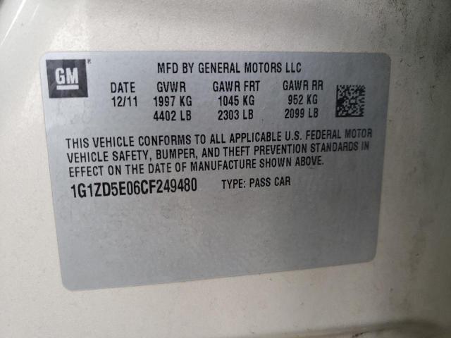 Photo 9 VIN: 1G1ZD5E06CF249480 - CHEVROLET MALIBU 2LT 