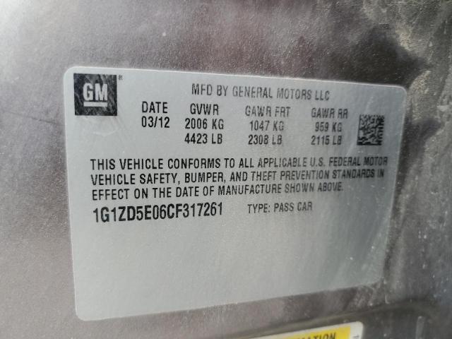 Photo 11 VIN: 1G1ZD5E06CF317261 - CHEVROLET MALIBU 2LT 