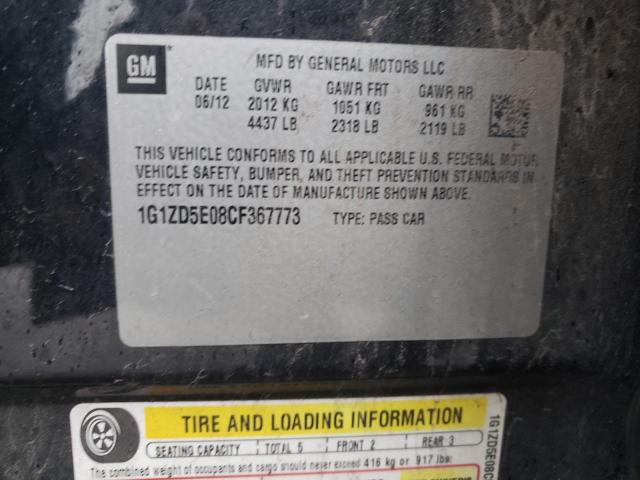 Photo 11 VIN: 1G1ZD5E08CF367773 - CHEVROLET MALIBU 