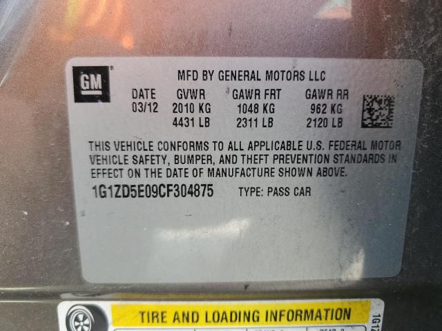 Photo 11 VIN: 1G1ZD5E09CF304875 - CHEVROLET MALIBU 