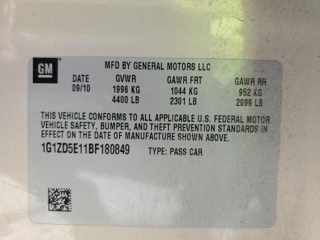 Photo 11 VIN: 1G1ZD5E11BF180849 - CHEVROLET MALIBU 2LT 