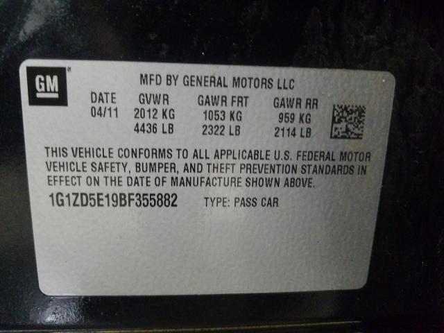 Photo 9 VIN: 1G1ZD5E19BF355882 - CHEVROLET MALIBU 2LT 