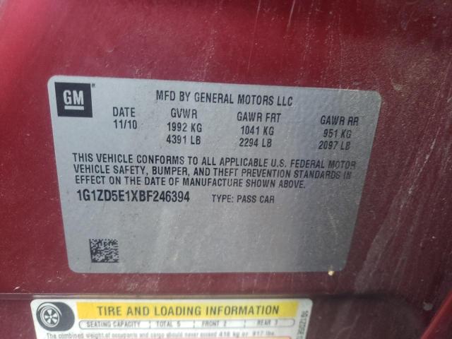 Photo 9 VIN: 1G1ZD5E1XBF246394 - CHEVROLET MALIBU 2LT 