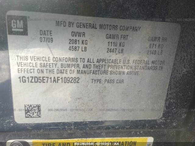 Photo 8 VIN: 1G1ZD5E71AF109282 - CHEVROLET MALIBU 