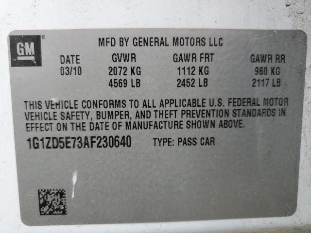 Photo 11 VIN: 1G1ZD5E73AF230640 - CHEVROLET MALIBU 