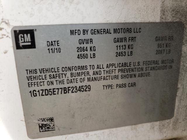 Photo 9 VIN: 1G1ZD5E77BF234529 - CHEVROLET MALIBU 2LT 