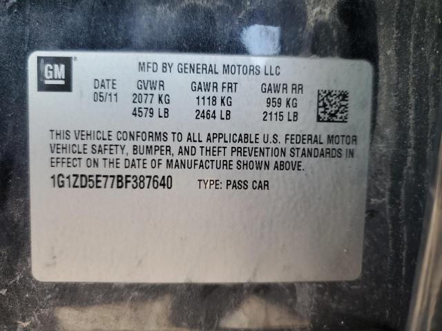 Photo 11 VIN: 1G1ZD5E77BF387640 - CHEVROLET MALIBU 2LT 