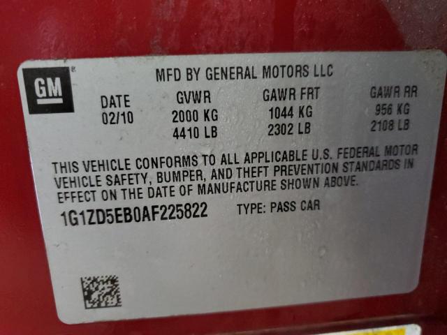 Photo 11 VIN: 1G1ZD5EB0AF225822 - CHEVROLET MALIBU 2LT 