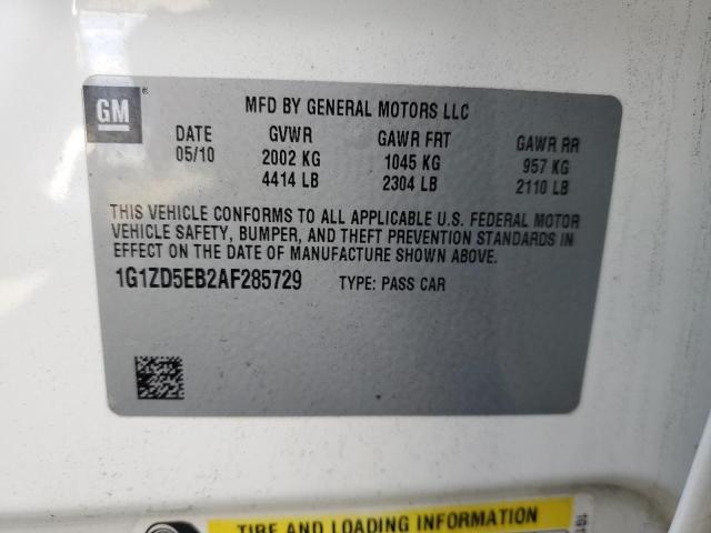 Photo 9 VIN: 1G1ZD5EB2AF285729 - CHEVROLET MALIBU 2LT 