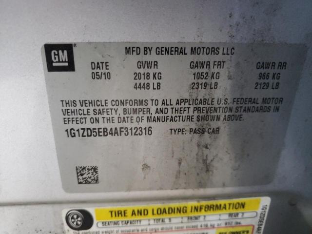 Photo 9 VIN: 1G1ZD5EB4AF312316 - CHEVROLET MALIBU 2LT 