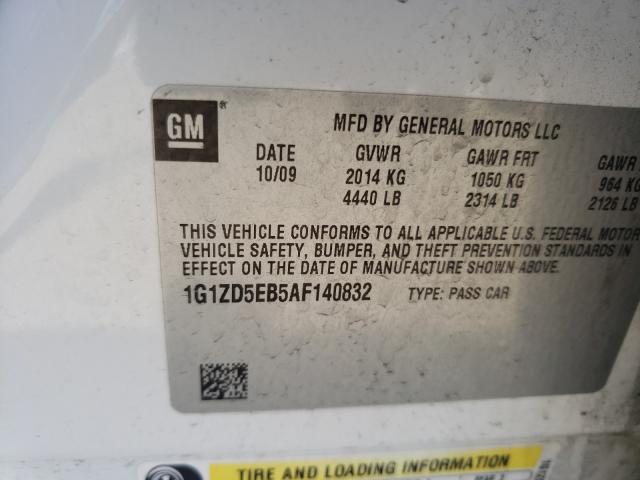 Photo 9 VIN: 1G1ZD5EB5AF140832 - CHEVROLET MALIBU 2LT 