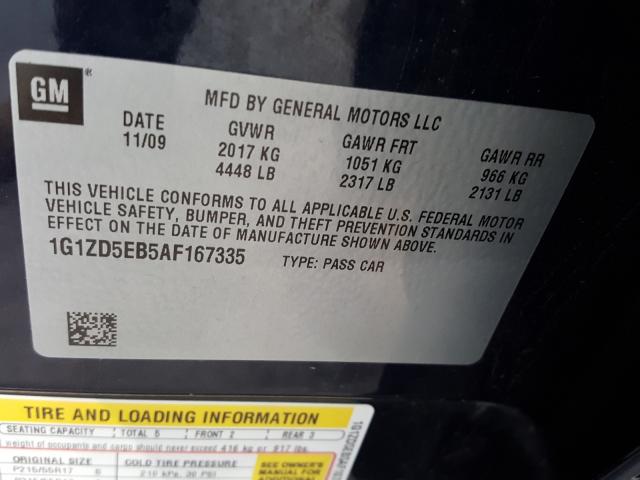 Photo 9 VIN: 1G1ZD5EB5AF167335 - CHEVROLET MALIBU 2LT 