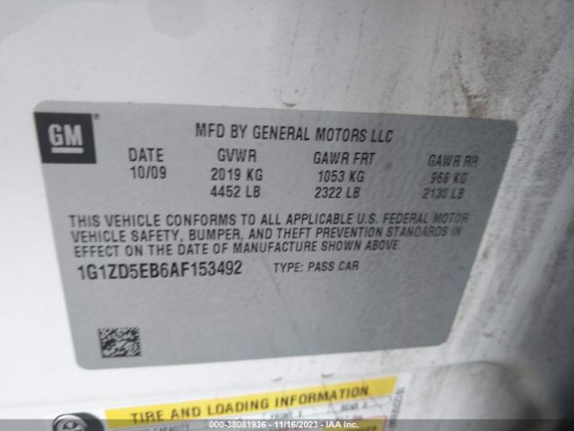 Photo 8 VIN: 1G1ZD5EB6AF153492 - CHEVROLET MALIBU 