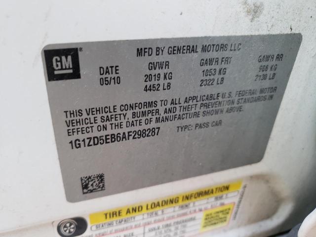 Photo 9 VIN: 1G1ZD5EB6AF298287 - CHEVROLET MALIBU 2LT 