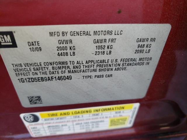 Photo 12 VIN: 1G1ZD5EB9AF146049 - CHEVROLET MALIBU 2LT 