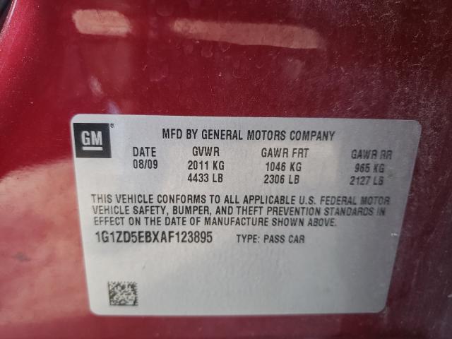 Photo 9 VIN: 1G1ZD5EBXAF123895 - CHEVROLET MALIBU 2LT 