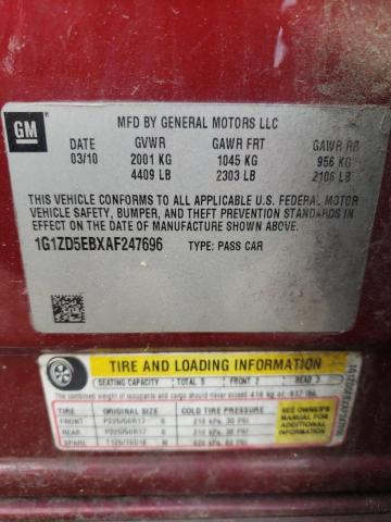 Photo 9 VIN: 1G1ZD5EBXAF247696 - CHEVROLET MALIBU 2LT 