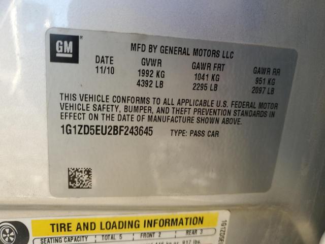 Photo 11 VIN: 1G1ZD5EU2BF243645 - CHEVROLET MALIBU 2LT 